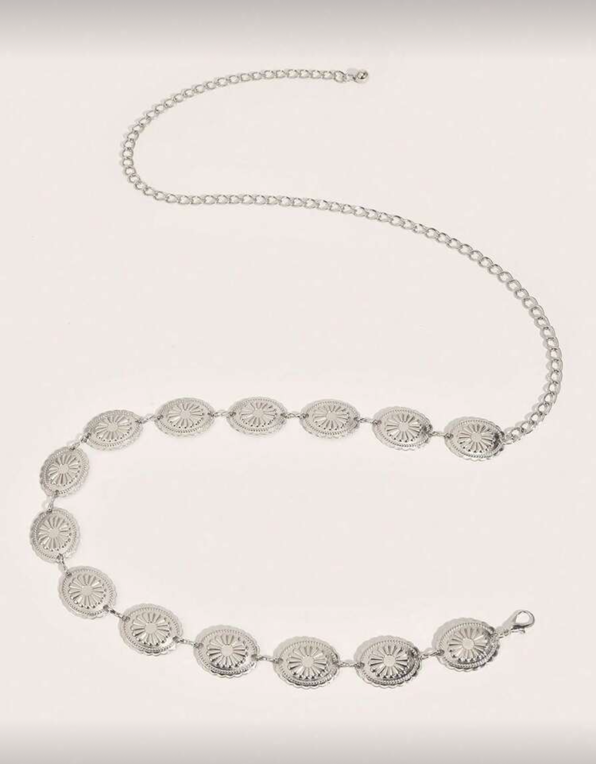 Silver waist chain