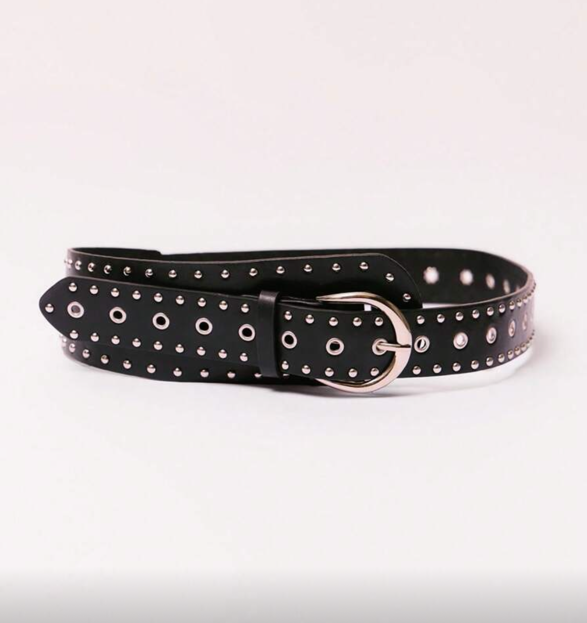 Black chunky belt