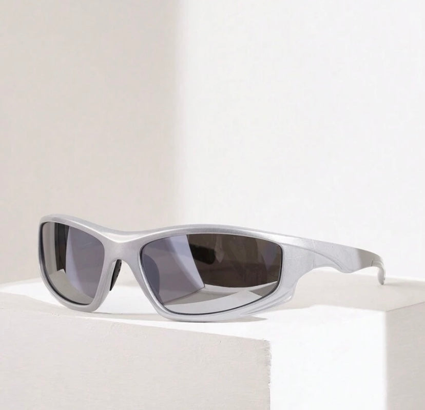 Y2k grey glasses