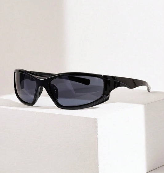 Y2k black glasses