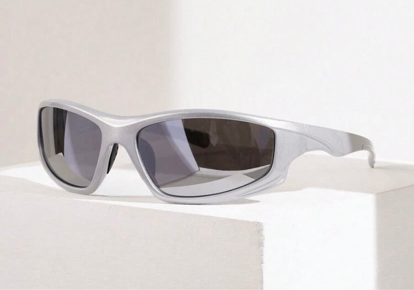 Y2k grey glasses