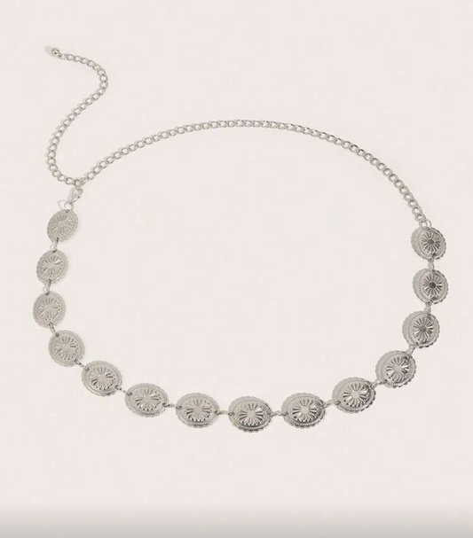 Silver waist chain