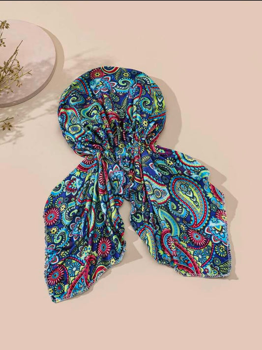 Colorful Paisley Headscarf