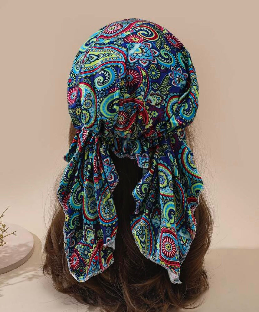 Colorful Paisley Headscarf