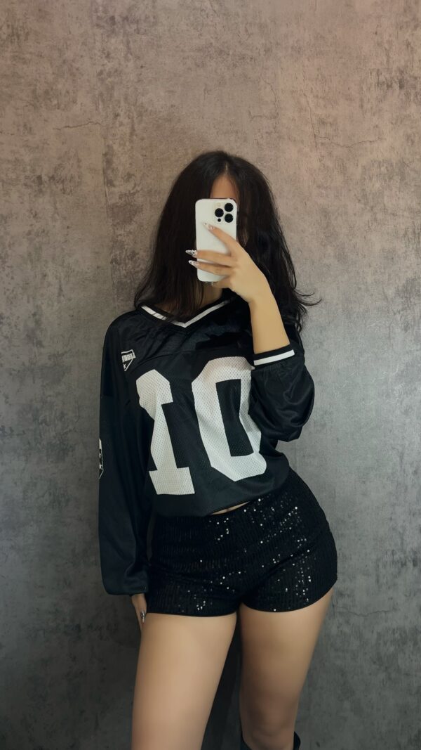 Midnight Static Sequin Shorts