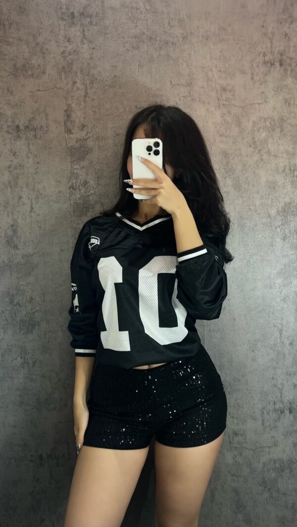 Midnight Static Sequin Shorts