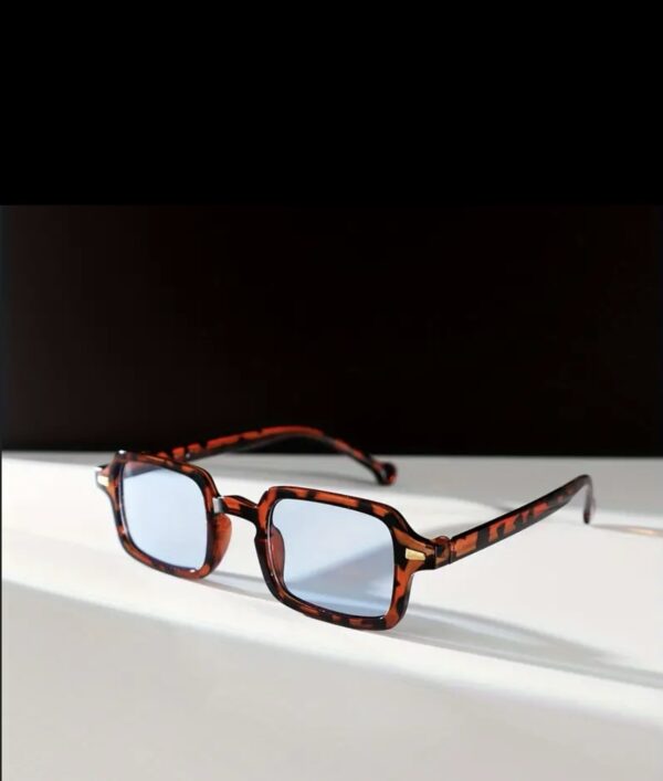 Blue square sunglasses