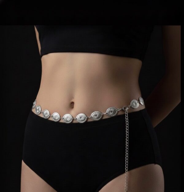 Silver waist chain