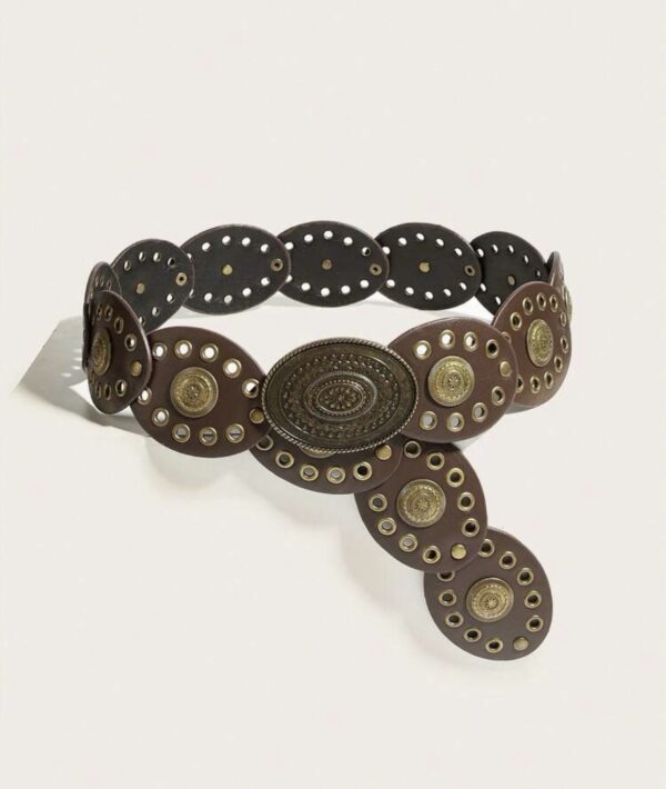 BROWN CONCHO BELT