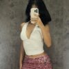 PINK SEQUIN SKIRT